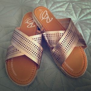 Blue NY Crossover Sandal